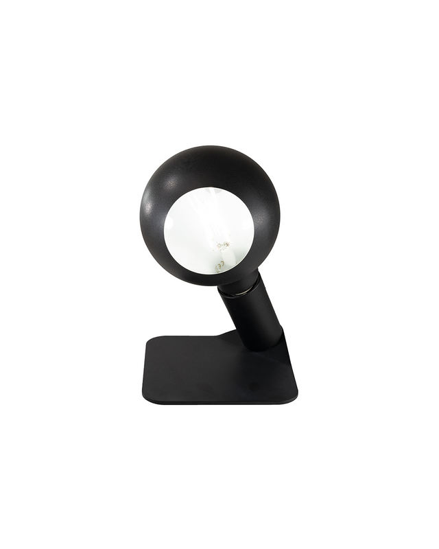 lampada da tavolo o comodino magnetica nera