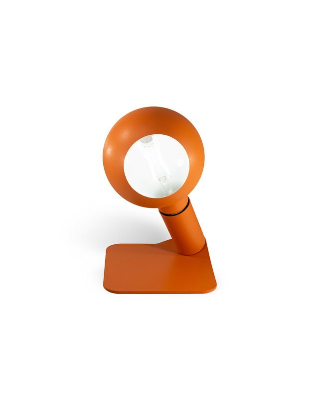 Lampada da tavolo o comodino magnetica arancione