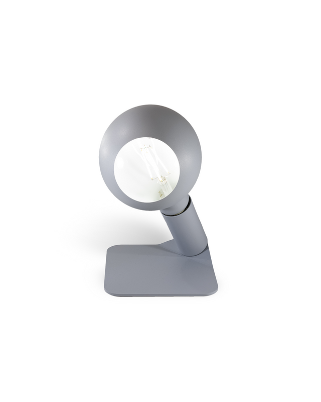 Lampada da tavolo o comodino magnetica grigia