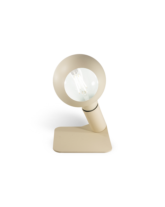 lampada da tavolo o comodino magnetica panna